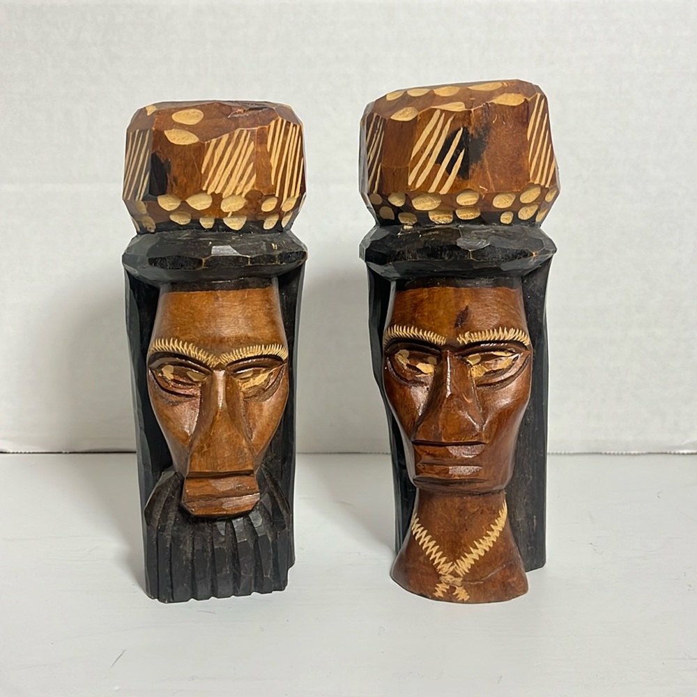 Vintage Jamaican Tiki Statues